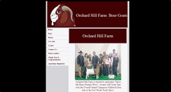 Desktop Screenshot of orchardhillfarmboergoats.com