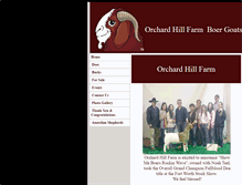 Tablet Screenshot of orchardhillfarmboergoats.com